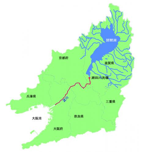 琵琶湖の川のようす