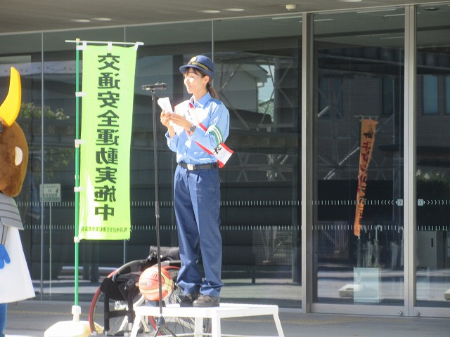 1日警察署長の清水さん