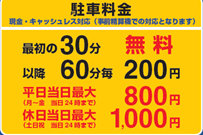 駐車料金