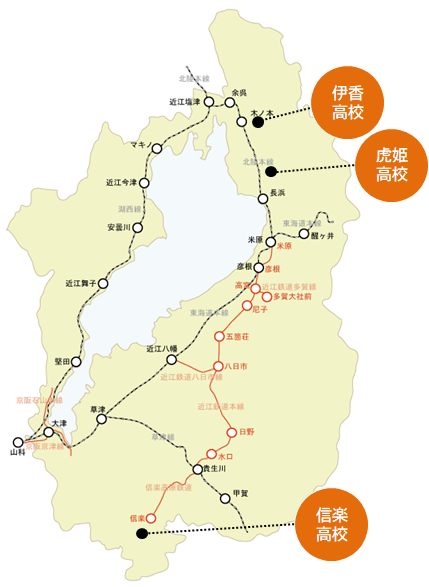 滋賀県全国募集地図