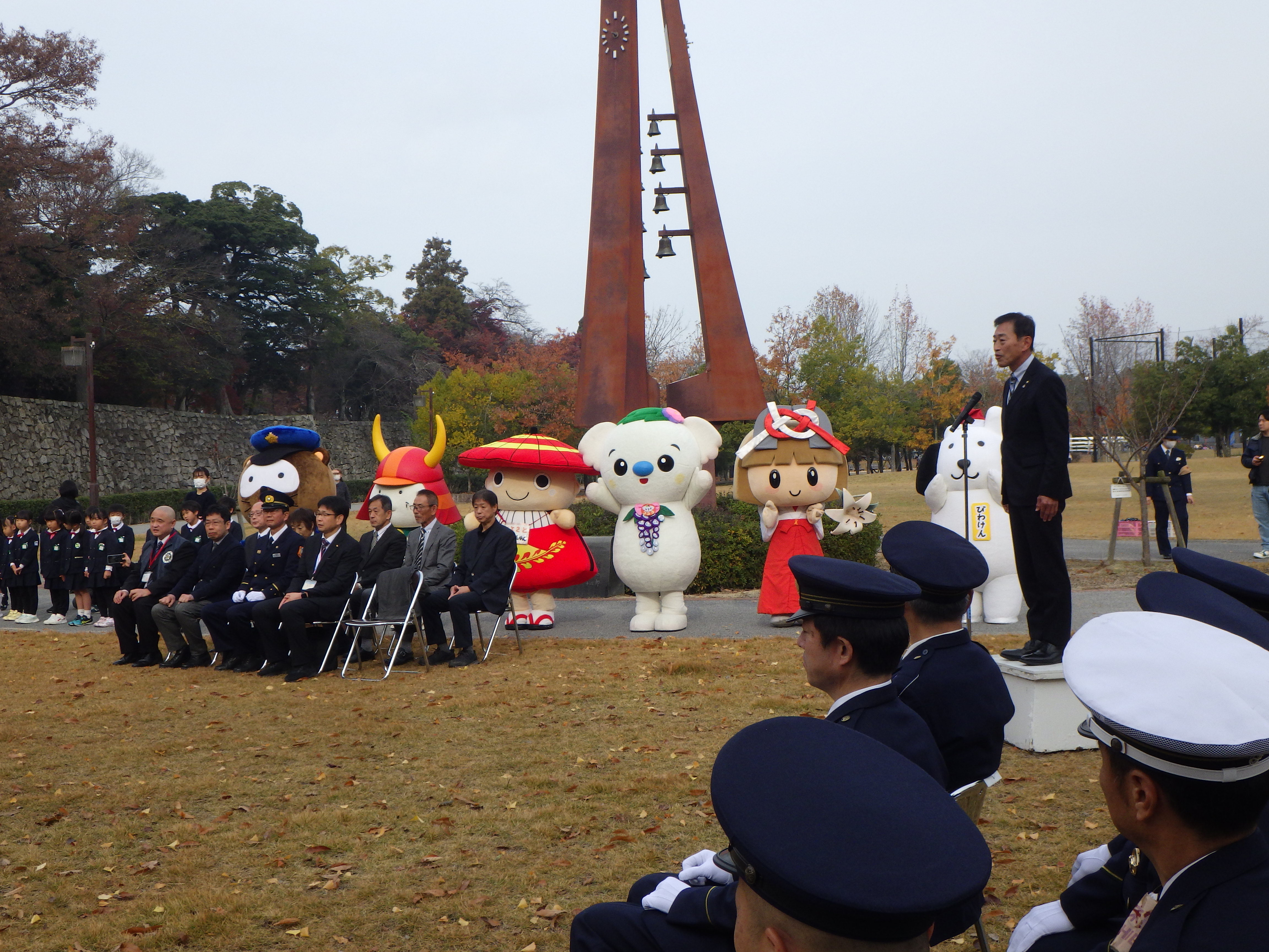 駆け付けてくれたゆるキャラたち