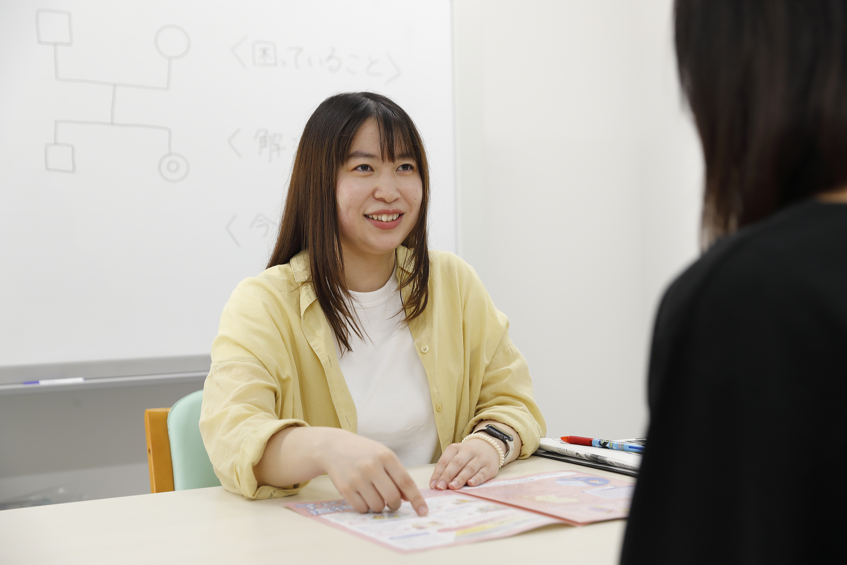社会福祉仕事中