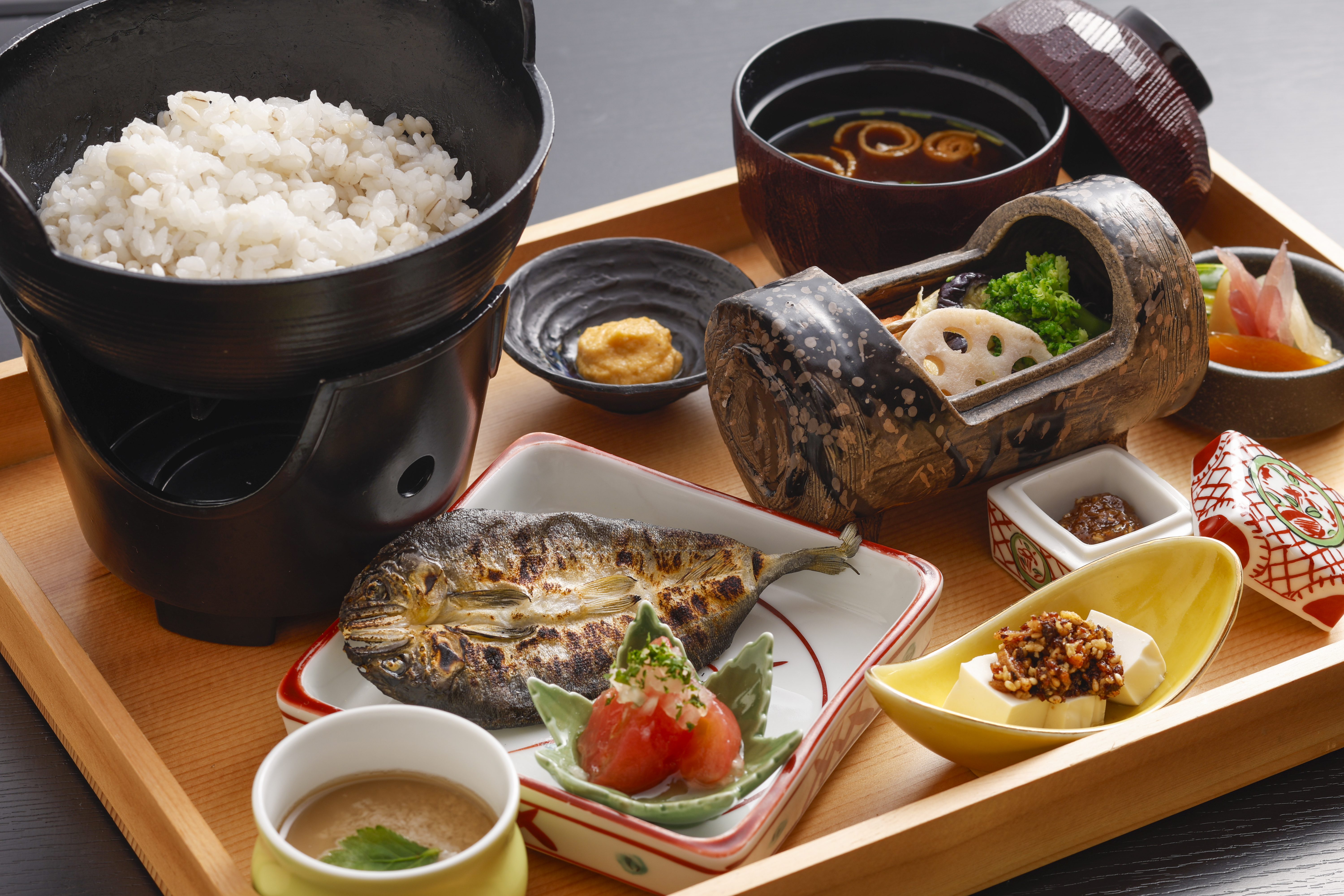 湖国天然鮎 お寺の味噌御膳の画像、佐知’s Pocketのホームページへのリンク