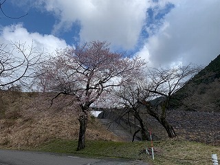 4月2日の石田川ダムの様子です。