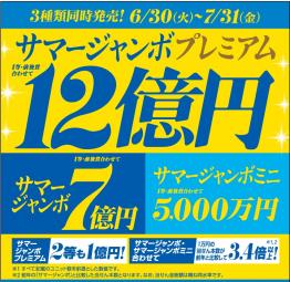サマージャンボ宝くじのポスター
