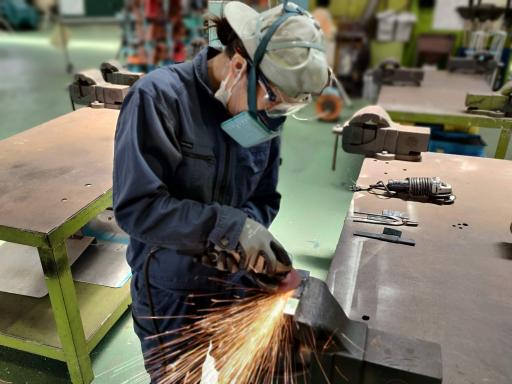 作業の様子（工作基本・ガス溶接）