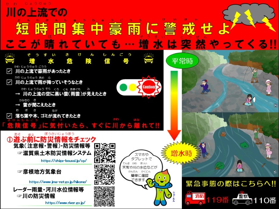 増水注意喚起