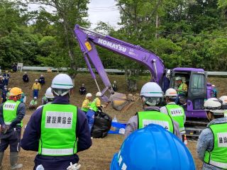 大型土のう工作業