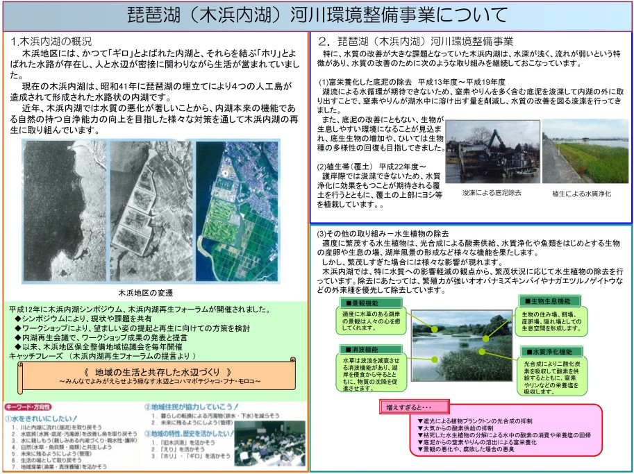 木浜内湖河川環境整備事業の説明画像