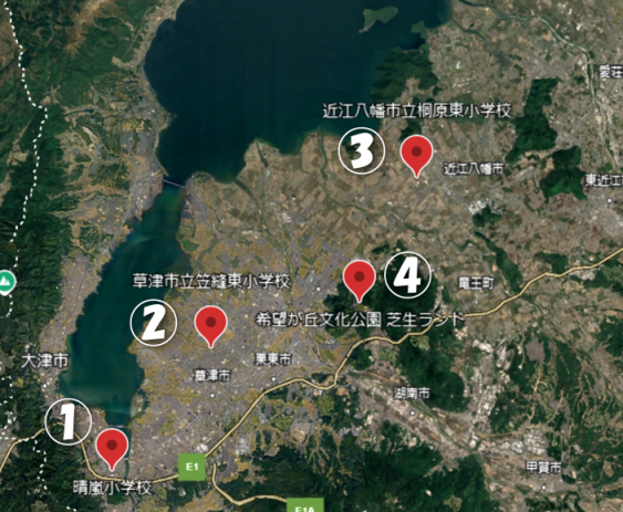 令和6年度水辺の楽校登録箇所位置図