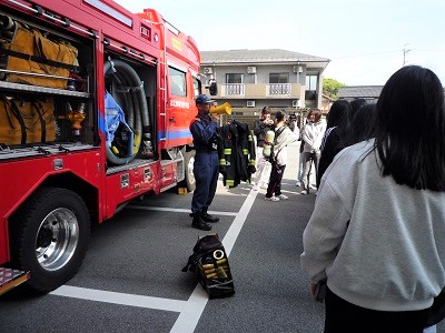 令和7年度消防訓練・交通安全教室（4月）の様子1