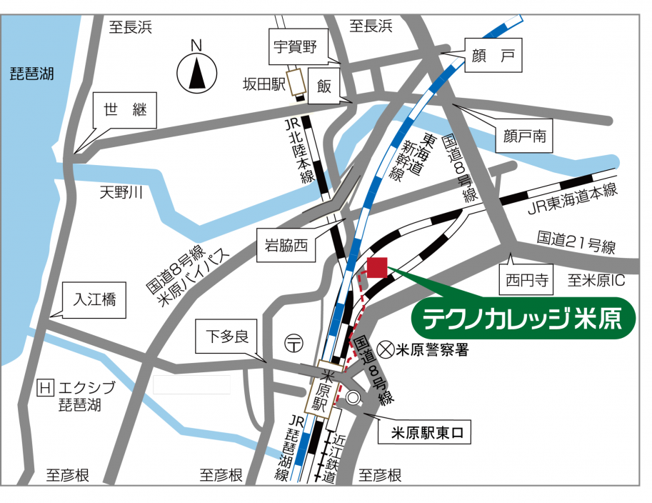 米原校地図