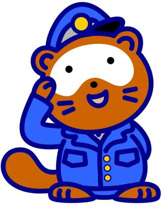 滋賀県警察ホームページのマスコット「けいたくん」画像です。