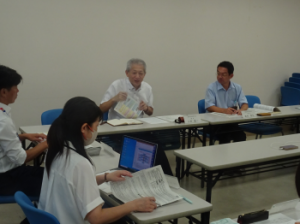 指導主事等との座談会の様子