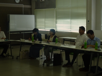 長浜農業高校での対談の様子