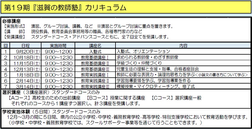 滋賀の教師塾