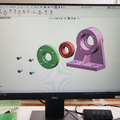3次元CAD基本実習の画面