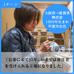 陶芸家 甲賀市在住