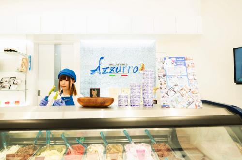 写真:Gelateria Azzurro店内