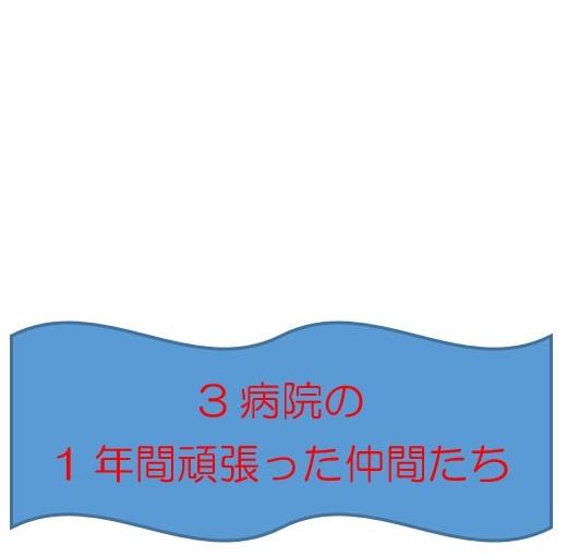 3病院の1年間頑張った仲間たち