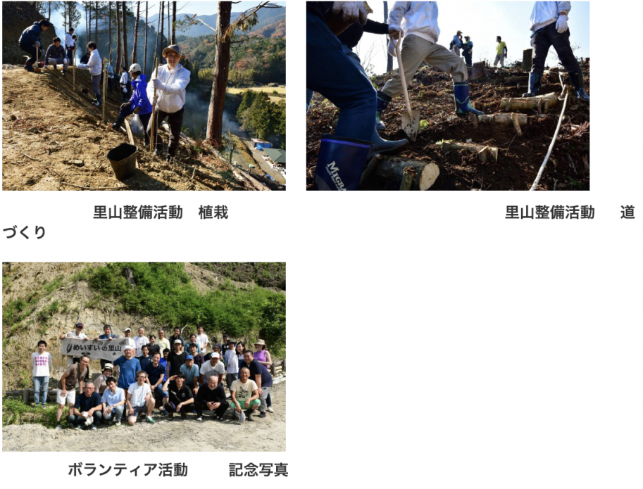 里山整備活動、ボランティア活動