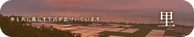 水と共に暮らす生活が息づいています