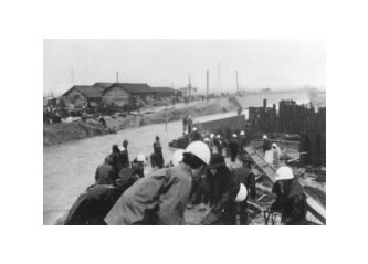 昭和41年3月豪雨の水害写真