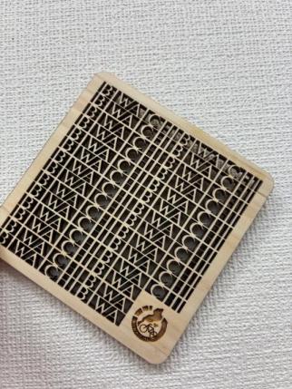 ビワイチオリジナルコースターの画像です。