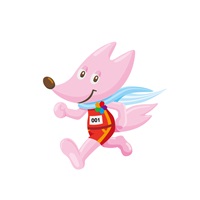 10kmロードレースのイラスト