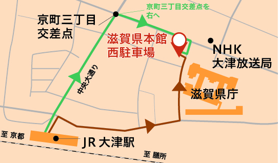 実施場所の地図