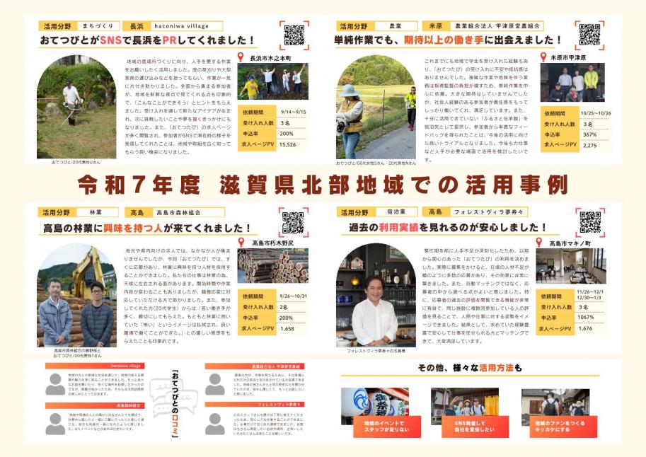 県北部地域での活用事例（令和7年度）
