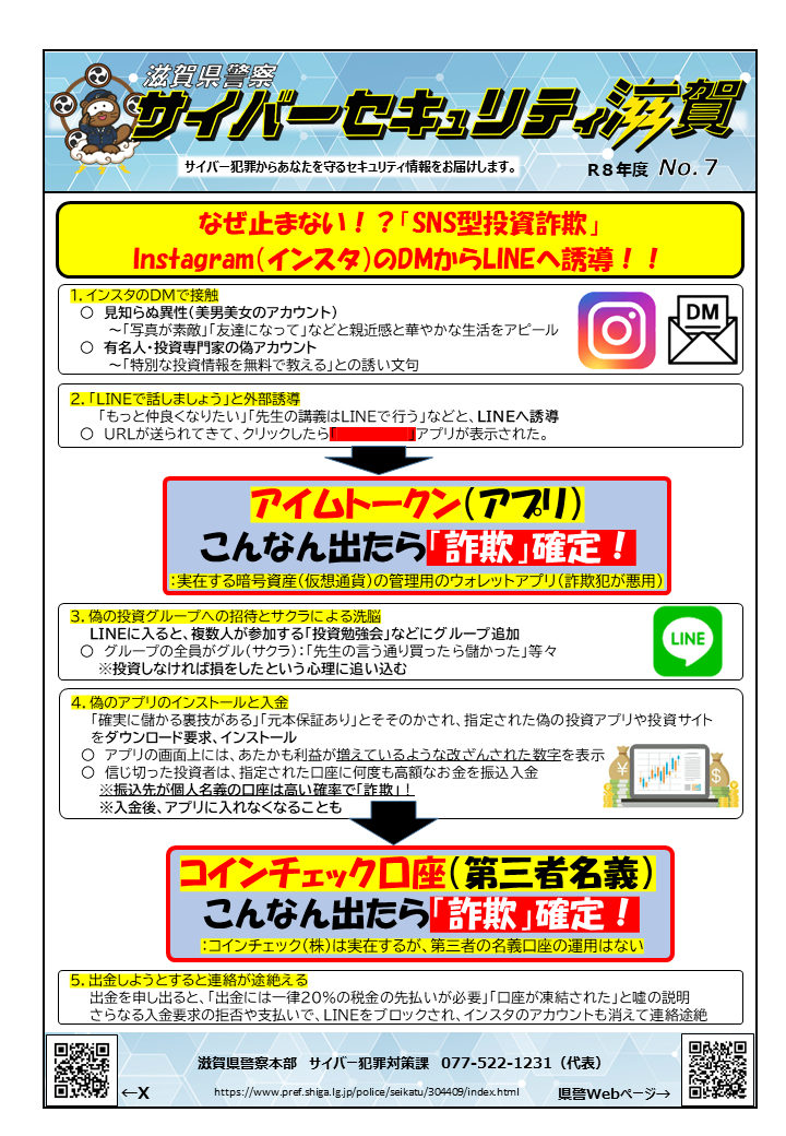 SNS型投資詐欺