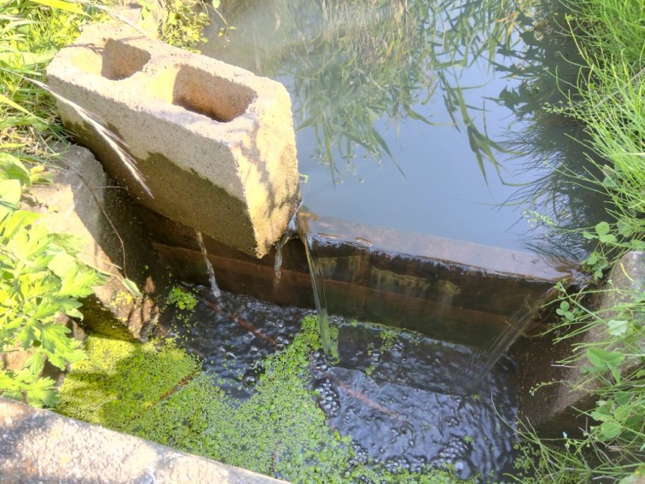 古くなった堰板