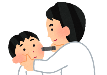 眼治療の様子