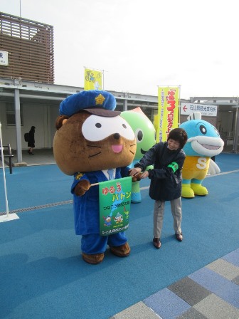 ゆる3(さん)防犯キャンペーン オープニングセレモニー(JR石山駅)の様子3