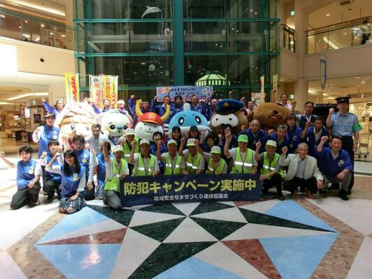 湖東地域ゆる3プロジェクト防犯キャンペーンの様子1