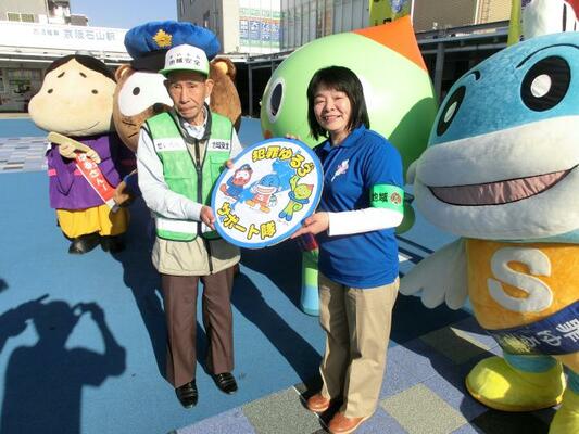 大津地域ゆる3プロジェクト防犯キャンペーン(平成28年オープニング啓発)の様子2