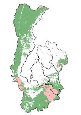 森林分布図
