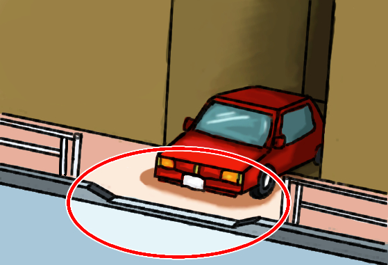 歩道の切り下げ