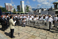 第36回慰霊と平和祈願リレー行進出発式に出席