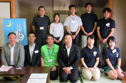 「こんにちは！三日月です」で日本プライマリ・ケア連合学会滋賀県本部および家庭医療学夏季セミナーの学生・研修医スタッフの皆さんとの意見交換