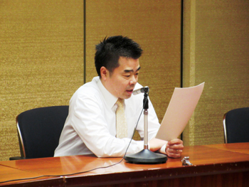職員への知事談話