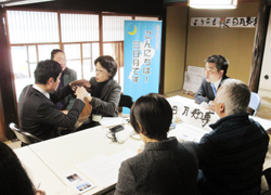 「こんにちは!三日月です」で、NPO法人しが盲ろう者友の会の皆さんと意見交換2