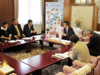 滋賀県公立高等学校PTA連合会から要望をお受けする