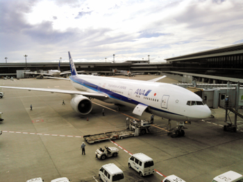 成田空港の様子