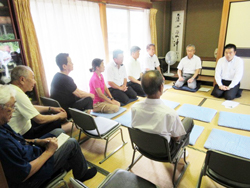 北川水源地域の木地山地区、麻生地区を訪問