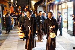 「長浜曳山祭」の夕渡りに参加