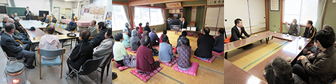杉野の近隣集落、金居原、杉本、音羽の皆様にごあいさつ