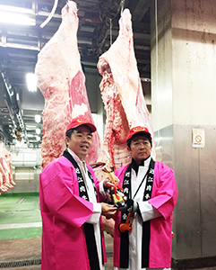 平成27年度近江牛枝肉共進会を視察