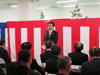 村田製作所 野洲事業所の新棟であるD棟竣工式に出席